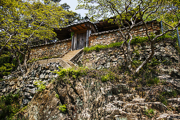 포토 JPG 주간 나무 고건축 한옥 풍경 사람없음 야외 계단 돌_바위 경상남도 대문 국내여행 밀양 국내포토 자연요소 식물 한국전통 건축물 여행 문 경상도 파일형식