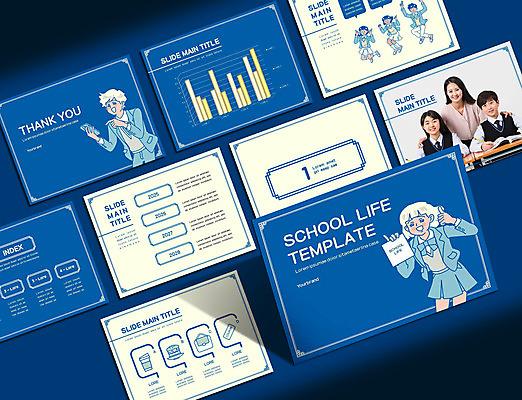 전신 템플릿 학생 여자 남자 교복 비즈니스 학교 청소년 그래프 들기 여러명 상반신 성인 10대 30대 파란색 세트 스쿨라이프 점프 교사 자료 한국인 최고 발표 PPT 프레젠테이션 문서템플릿 애니형PPT 9P 이미지템플릿 직업 라이프스타일 옷 교육 컬러 다수 모션 사람 동양인 장년 파일형식