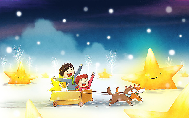 PSD 구름 여자 남자 어린이라이프 별 어린이 겨울 일러스트 상상 하늘 세마리 소녀 소년 상반신 두명 만세 꿈 눈 토끼 개 강아지 종이상자 즐거움 어린이세상 어린이상상 개썰매 어린이만 동심 국내일러스트 자연요소 라이프스타일 계절 감정 포유류 모션 날씨 3 사람 반려동물 상자 썰매 파일형식