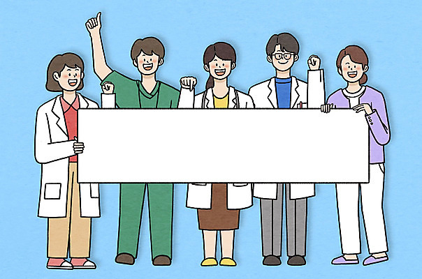 전신 PSD 옷 여자 남자 일러스트 청진기 프레임 웃음 들기 여러명 성인 파이팅 주먹 팻말 간호사 의사 가리킴 인사 최고 의사가운 수술복 환영 프레임일러스트 성인만 국내일러스트 다수 의료기기 모션 표정 사람 손짓 의료진 예절 가운 파일형식