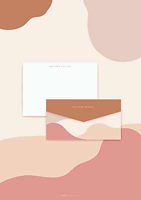 백그라운드 패턴 일러스트 편지봉투 사람없음 패턴백그라운드 얼룩 파스텔톤 지오메트릭 국내일러스트 AI파일 컬러 무늬 봉투 편지 파일형식 벡터