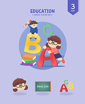 전신 알파벳 영어 여자 어린이교육 남자 안경 얼굴 어린이 일러스트 학교 교육캐릭터 영어교육 서기 앉기 소녀 소년 책 세명 연필 보라색 칠판 어린이만 일러캐릭터 AI파일 문자 캐릭터 잡화 교육 컬러 모션 학용품 사람 신체부위 필기구 파일형식 벡터