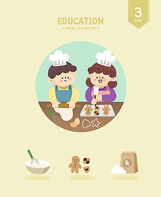 여자 어린이교육 남자 어린이 일러스트 학교 교육캐릭터 요리사모자 소녀 소년 상반신 두명 노란색 쿠키 제과 앞치마 체험 밀가루 거품기 쿠키틀 직업체험 반죽밀대 진저맨 짤주머니 쿠킹클래스 어린이만 어린이직업체험 일러캐릭터 AI파일 캐릭터 모자_잡화 교육 컬러 컨셉 주방용품 디저트 사람 제과제빵 요리사 체험학습 가루 밀대 제빵도구 클래스 진저쿠키 파일형식 벡터