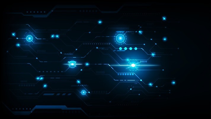 EPS 해외이미지 백그라운드 일러스트 디지털백그라운드 미래 사람없음 그래픽 파란색 빛 디지털 검은색 기하학 해외일러스트 컬러 컨셉 무늬 파일형식 벡터