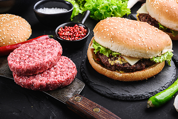 포토 JPG 해외이미지 패스트푸드 육류 사람없음 햄버거 패티 해외202105 해외포토 식재료 인스턴트 파일형식