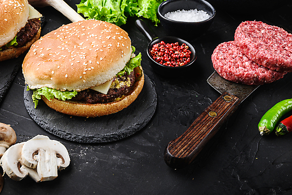 포토 JPG 해외이미지 패스트푸드 육류 사람없음 햄버거 패티 해외202105 해외포토 식재료 인스턴트 파일형식