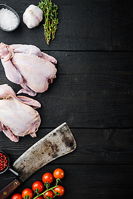 포토 JPG 해외이미지 방울토마토 마늘 생고기 사람없음 닭고기 식칼 굵은소금 백리향 생닭 카피스페이스 해외202105 해외포토 토마토 채소 주방용품 육류 공백 닭 소금 파일형식