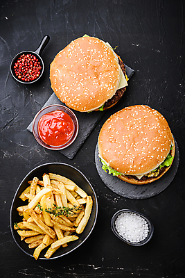 포토 JPG 해외이미지 패스트푸드 사람없음 감자튀김 햄버거 해외202105 해외포토 감자 튀김 인스턴트 파일형식