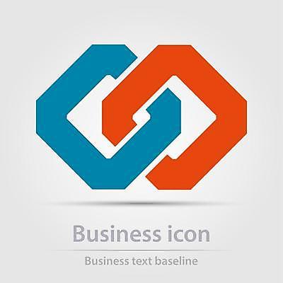 EPS 해외이미지 일러스트 비즈니스 추상 사람없음 빨간색 파란색 고리 심플 마름모 걸기 해외202105 해외일러스트 도형 컬러 무늬 모션 파일형식 벡터