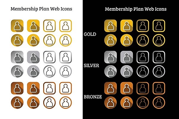 EPS 해외이미지 일러스트 사람모양 사람없음 갈색 금색 은색 멤버십 해외202105 해외일러스트 모양 컬러 파일형식 벡터
