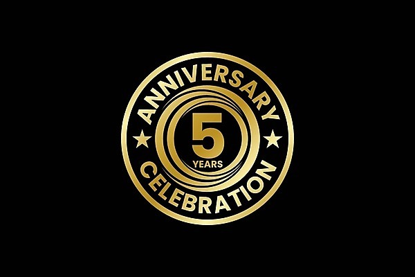 EPS 해외이미지 템플릿 기념일 별 일러스트 이벤트 사람없음 숫자 금색 원형 심볼 해외202105 해외일러스트 자연요소 도형 문자 컬러 파일형식 벡터