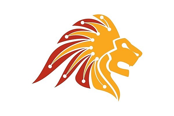 EPS 해외이미지 템플릿 일러스트 사람없음 사자 심볼 동물모양 해외202105 해외일러스트 모양 동물 포유류 파일형식 벡터