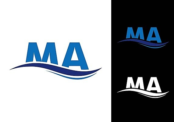 EPS 해외이미지 파도 일러스트 비즈니스 사람없음 심볼 A M 해외202105 해외일러스트 알파벳 바다 파일형식 벡터