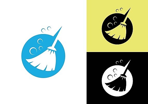 EPS 해외이미지 일러스트 비즈니스 사람없음 빗자루 청소 심볼 해외202105 해외일러스트 청소도구 파일형식 벡터