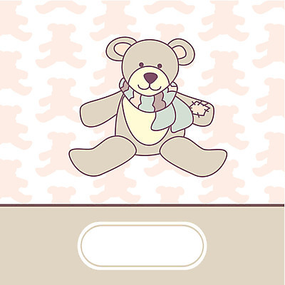 EPS 해외이미지 일러스트 사람없음 귀여움 목도리 곰인형 파스텔톤 해외202004 해외202105 해외일러스트 잡화 인형 컬러 컨셉 파일형식 벡터