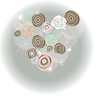 EPS 해외이미지 꽃 선 백그라운드 잎 꽃무늬 일러스트 사람없음 원형 해외202004 해외202105 해외일러스트 도형 식물 무늬 파일형식 벡터