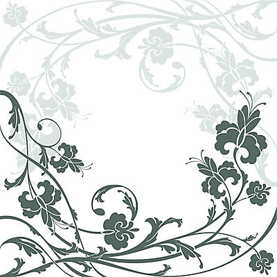 EPS 해외이미지 꽃 잎 꽃무늬 일러스트 프레임 사람없음 복고 해외202004 해외202105 해외일러스트 식물 무늬 파일형식 벡터