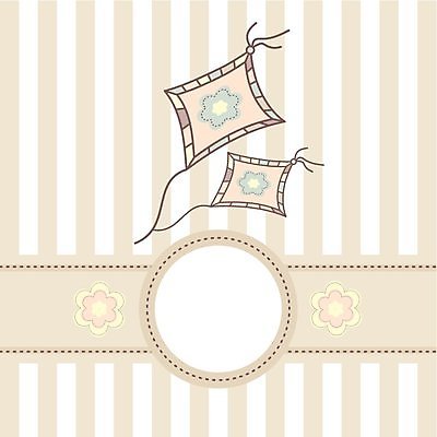 EPS 해외이미지 꽃무늬 일러스트 사람없음 줄무늬 연 베이지색 파스텔톤 해외202004 해외202105 해외일러스트 꽃 컬러 무늬 놀이용품 파일형식 벡터