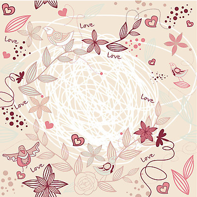 EPS 해외이미지 꽃 분홍색 잎 꽃무늬 여러마리 일러스트 조류 프레임 사랑 사람없음 하트 잠자리 해외202004 해외202105 해외일러스트 모양 식물 동물 감정 컬러 다수 곤충 무늬 파일형식 벡터