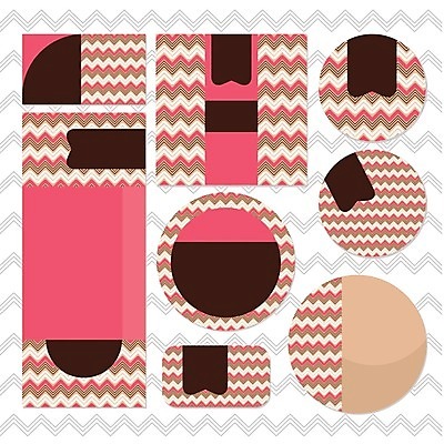 EPS 해외이미지 디자인 분홍색 결혼 일러스트 프레임 사람없음 세트 사각형 원형 청첩장 지그재그 해외202004 해외202105 해외일러스트 도형 컬러 카드_감사 이벤트 파일형식 벡터