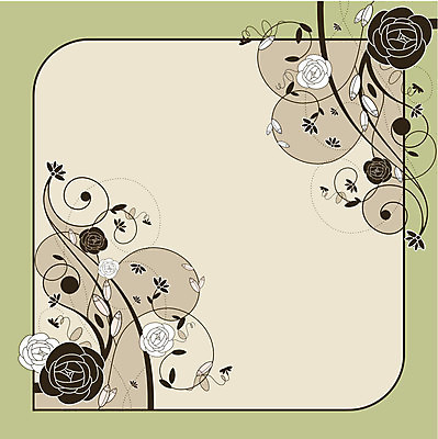 EPS 해외이미지 꽃 잎 꽃무늬 여러마리 일러스트 프레임 사람없음 연두색 잠자리 꽃봉오리 베이지색 해외202004 해외202105 해외일러스트 식물 컬러 다수 곤충 무늬 초록색 파일형식 벡터