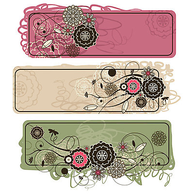 EPS 해외이미지 꽃 분홍색 잎 꽃무늬 일러스트 프레임 사람없음 초록색 베이지색 해외202004 해외202105 해외일러스트 식물 컬러 무늬 파일형식 벡터