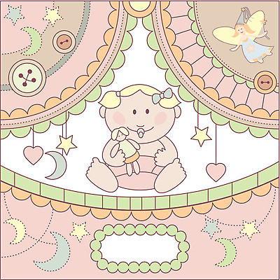 EPS 해외이미지 전신 여자 별 인형 일러스트 요정 들기 앉기 성인 두명 귀여움 달 하트 아기 모빌 여자만 해외202004 해외202105 해외일러스트 자연요소 모양 컨셉 모션 사람 아기용품 파일형식 벡터