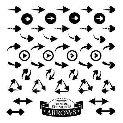 EPS 해외이미지 디자인 화살표 리본 일러스트 사람없음 다양 원형 방향 엘리먼트 해외202004 해외202105 해외일러스트 도형 다수 파일형식 벡터