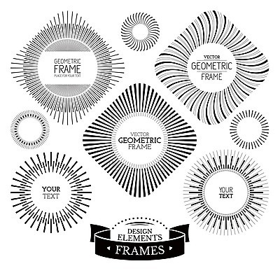 EPS 해외이미지 디자인 일러스트 프레임 사람없음 원형 마름모 엘리먼트 지오메트릭 해외202004 해외202105 해외일러스트 도형 파일형식 벡터
