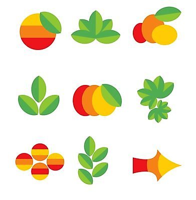 EPS 해외이미지 디자인 화살표 일러스트 나뭇잎 사람없음 원형 엘리먼트 해외202004 해외202105 해외일러스트 도형 잎 파일형식 벡터