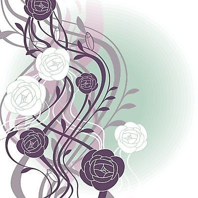 EPS 해외이미지 꽃 백그라운드 잎 꽃무늬 일러스트 사람없음 보라색 민트색 해외202004 해외202105 해외일러스트 식물 컬러 무늬 파일형식 벡터