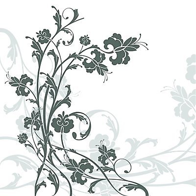 EPS 해외이미지 꽃 백그라운드 잎 꽃무늬 일러스트 사람없음 덩굴 복고 해외202004 해외202105 해외일러스트 식물 무늬 파일형식 벡터