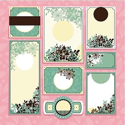 EPS 해외이미지 디자인 꽃 결혼 잎 일러스트 프레임 사람없음 연두색 세트 사각형 원형 청첩장 해외202004 해외202105 해외일러스트 도형 식물 카드_감사 이벤트 초록색 파일형식 벡터