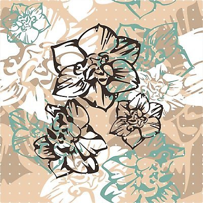 EPS 해외이미지 꽃 백그라운드 꽃무늬 일러스트 사람없음 물방울무늬 베이지색 해외202004 해외202105 해외일러스트 식물 컬러 무늬 파일형식 벡터