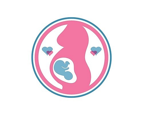 EPS 해외이미지 일러스트 사람없음 임산부 임신 하트 원형 태아 해외202105 해외일러스트 모양 도형 파일형식 벡터