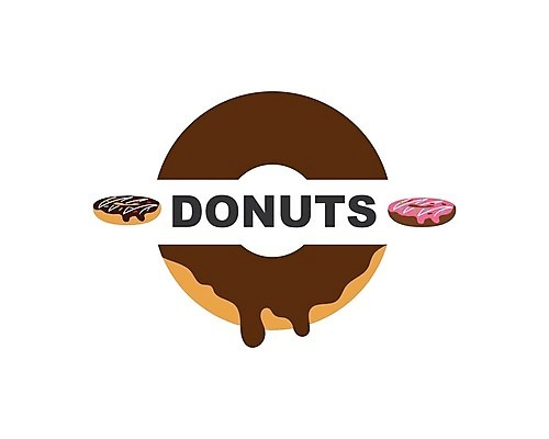 EPS 해외이미지 디자인 일러스트 디저트 타이포그라피 사람없음 도넛 달콤 심볼 해외202105 해외일러스트 문자 음식 맛 파일형식 벡터