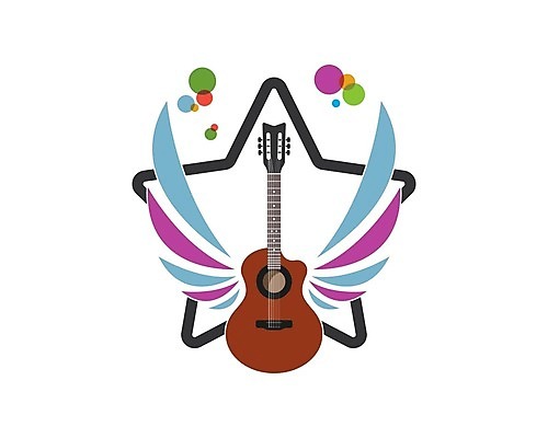 EPS 해외이미지 음악 일러스트 비즈니스 사람없음 기타 심볼 해외202105 해외일러스트 현악기 문화예술 파일형식 벡터