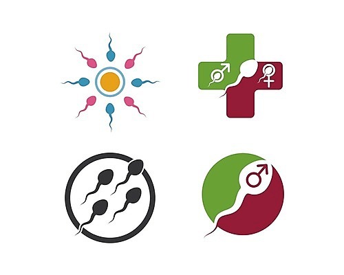 EPS 해외이미지 디자인 과학 십자가 일러스트 세포 사람없음 임신 DNA 심볼 난자 남자기호 여자기호 해외202105 해외일러스트 생명공학 생식세포 성별기호 파일형식 벡터