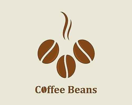 EPS 해외이미지 디자인 커피 백그라운드 일러스트 사람없음 갈색 원두 낟알 심볼 해외202105 해외일러스트 음료 컬러 파일형식 벡터