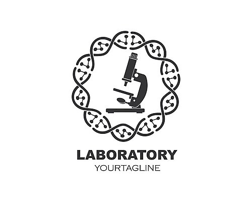 EPS 해외이미지 디자인 과학 일러스트 현미경 실험 사람없음 DNA 심볼 해외202105 해외일러스트 실험기구 생명공학 파일형식 벡터