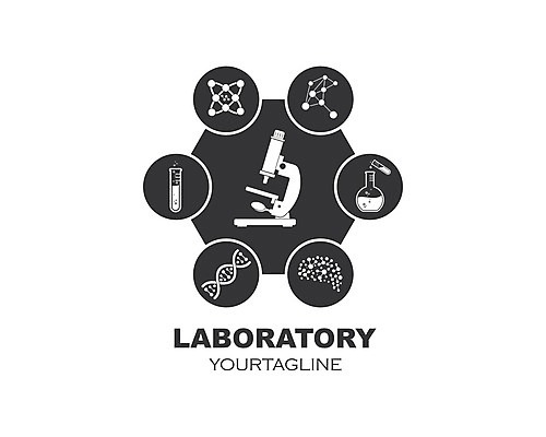 EPS 해외이미지 디자인 과학 일러스트 현미경 실험 사람없음 DNA 심볼 플라스크 시험관 해외202105 해외일러스트 실험기구 생명공학 파일형식 벡터