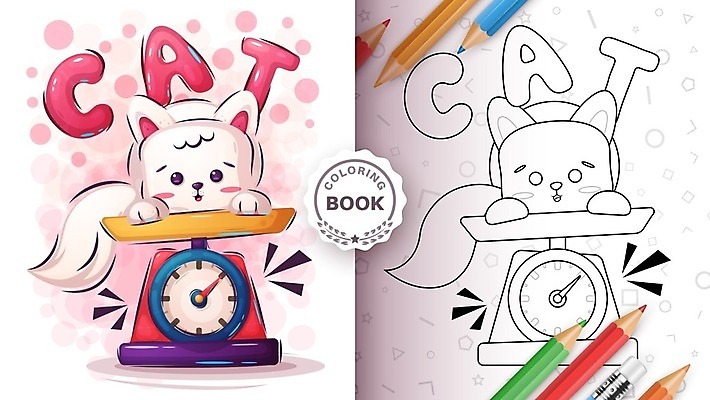 EPS 해외이미지 동물 캐릭터 디자인 감정 포스터 어린이 일러스트 휴가 저울 선물 책 반려동물 장난감 고양이 페인트 축하 아기 생일 유머 몸무게 인쇄 시원함 만화 그림 코믹 페이지 다이얼 해외202105 해외일러스트 일러캐릭터 기념일 컨셉 포유류 사람 파일형식 벡터