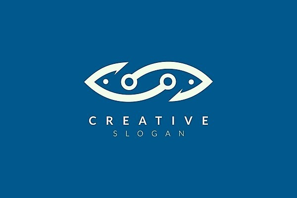 EPS 해외이미지 일러스트 비즈니스 사람없음 심플 물고기모양 해외202105 해외일러스트 문양 파일형식 벡터