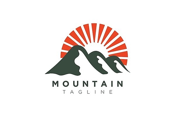 EPS 해외이미지 일러스트 자연 산 햇빛 태양 일출 일몰 캠핑 하이킹 심볼 언덕 오르기 해외202105 해외일러스트 자연요소 모션 레저 노을 생태계 파일형식 벡터