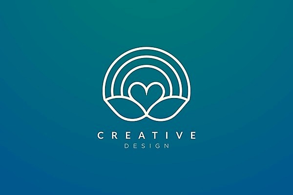 EPS 해외이미지 일러스트 비즈니스 나뭇잎 사람없음 하트 심플 해외202105 해외일러스트 모양 잎 파일형식 벡터