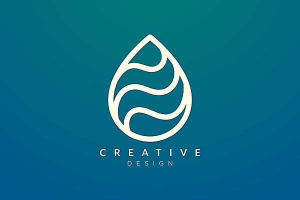 EPS 해외이미지 곡선 일러스트 비즈니스 사람없음 물방울무늬 물방울 웨이브 심플 해외202105 해외일러스트 선 무늬 파일형식 벡터