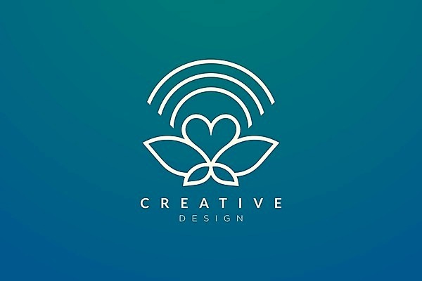 EPS 해외이미지 일러스트 비즈니스 나뭇잎 사람없음 하트 심플 해외202105 해외일러스트 모양 잎 파일형식 벡터