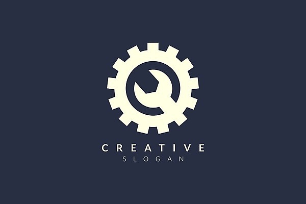 EPS 해외이미지 일러스트 비즈니스 사람없음 스패너 톱니바퀴 심플 해외202105 해외일러스트 공구 파일형식 벡터