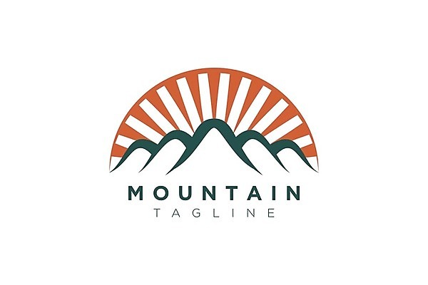 EPS 해외이미지 일러스트 자연 산 햇빛 태양 일출 일몰 캠핑 하이킹 심볼 언덕 오르기 해외202105 해외일러스트 자연요소 모션 레저 노을 생태계 파일형식 벡터