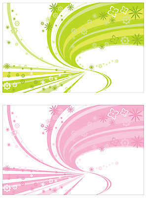 EPS 별 선 분홍색 백그라운드 무늬 꽃무늬 패턴 곡선 일러스트 사람없음 연두색 라인아트 라인백그라운드 국내일러스트 자연요소 꽃 컬러 초록색 파일형식 벡터